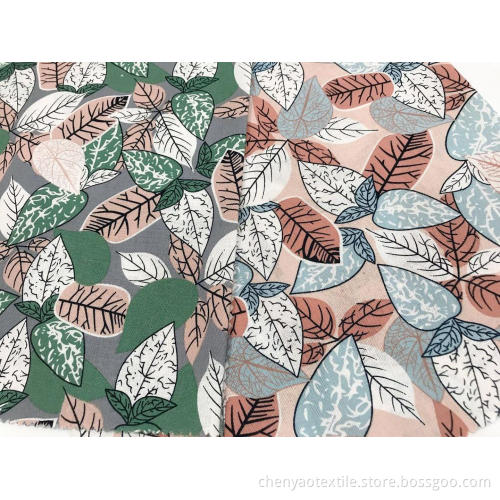 Comfortable And Cool Cotton Linen Printed Fabric